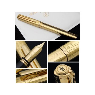 Перьевая ручка Waterman Exception Solid Gold, цвет: Gold (золото),  перо: M, перо: золото 18К-2