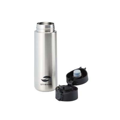 Термокружка Stinger, 0,35 л, сталь/пластик, серебристый, 6,6 x 6,4 x 20,3 см-3