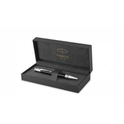 Шариковая ручка Parker Duofold Classic International Black CT, стержень: M, цвет чернил: black, в подарочной упаковке.-1