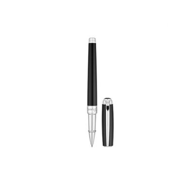 Ручка-роллер Line D Medium, черный/серебристый-0