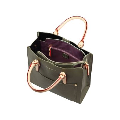 Сумка-портфель женская BUGATTI Ella, оливковая, полиуретан, 30х11,5х28 см-2