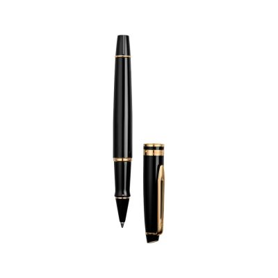 Ручка-роллер Waterman Expert 3, цвет: Black Laque GT, стержень: Fblk-3
