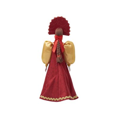 Подарочный набор: кукла фарфоровая, мед, красный-16