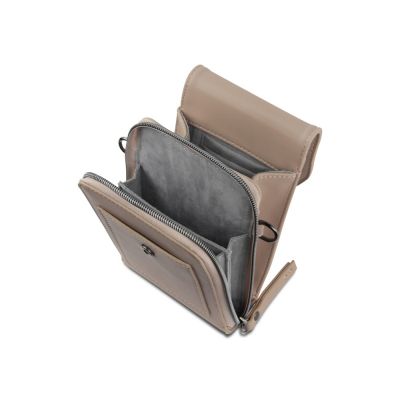 Сумка наплечная BUGATTI Almata, песочная, полиуретан, 11х4х19 см-3