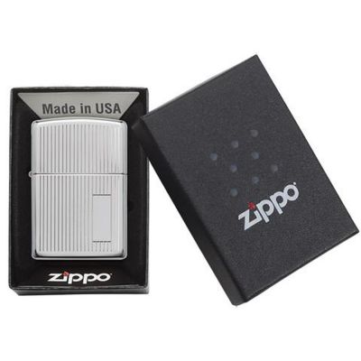 Зажигалка ZIPPO Classic с покрытием High Polish Chrome, латунь/сталь, серебристая, 38x13x57 мм-4
