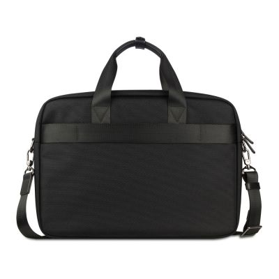 Портфель мужской BUGATTI Nero 15'', чёрный, нейлон 1680D/кожа, 42х10х30 см-4