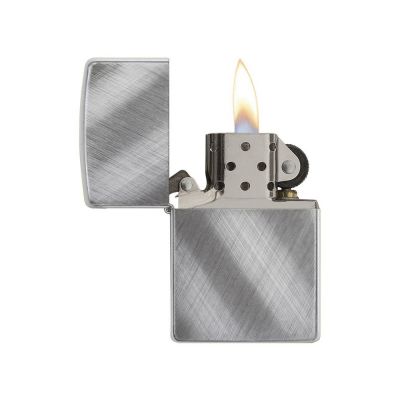Зажигалка ZIPPO Classic с покрытием Brushed Chrome, латунь/сталь, серебристая, матовая, 38x13x57 мм-1