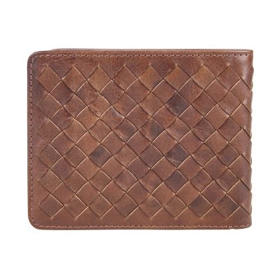 Портмоне Mano Don Luca, натуральная кожа в коньячном цвете, 11 х 9 см-1