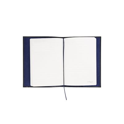 Обложка д/ежедневника, LINE D, черная гладкая телячья кожа, формат А5-2