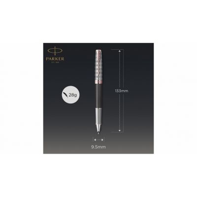 Ручка-роллер Parker Sonnet Premium Refresh GREY GT, стержень: F, цвет чернил: black, в подарочной упаковке-6