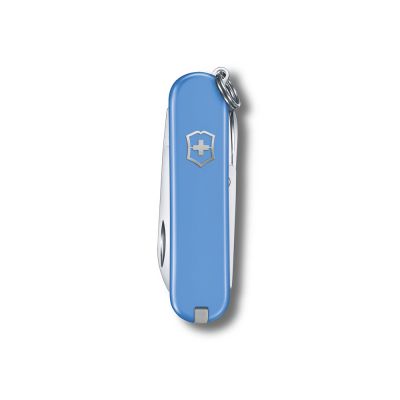 Нож-брелок VICTORINOX Classic SD Colors Summer Rain, 58 мм, 7 функций, голубой-1