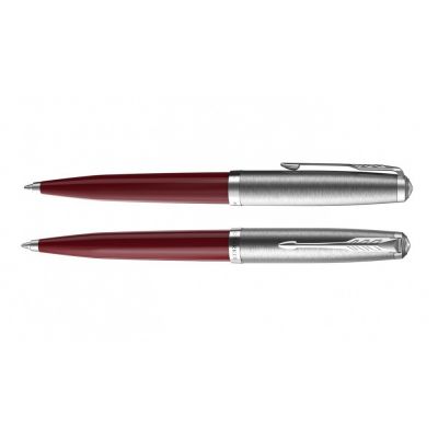 Шариковая ручка Parker 51 CORE BURGUNDY CT, стержень: M, цвет чернил: black, в подарочной упаковке.-2