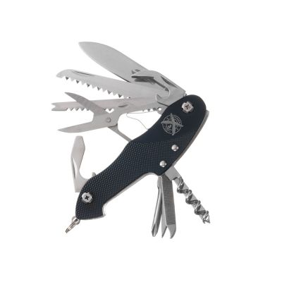 Нож перочинный Stinger, 96 мм, 15 функций, материал рукояти: алюминий (черный)-0