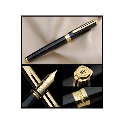 Перьевая ручка Waterman Exception, цвет: Slim Black GT, перо: F-4
