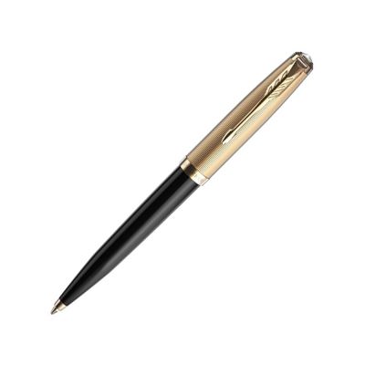 Шариковая ручка Parker 51 DELUXE BLACK GT, стержень: M, цвет чернил: black, в подарочной упаковке.-0