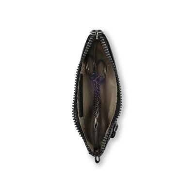 Ключница BUGATTI Elsa, чёрная, воловья кожа/полиэстер, 12,5х0,5х7 см-3