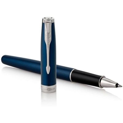 Ручка-роллер Parker Sonnet Blue Subtle CT, стержень: F, цвет чернил: black, в подарочной упаковке-4