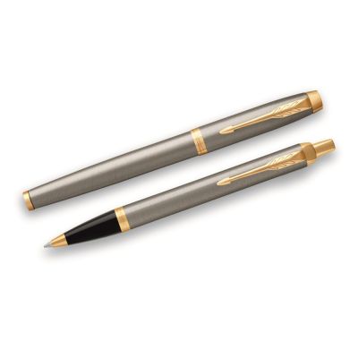 Набор Parker IM Core Brushed Metal GT: ручка шариковая, ручка роллер-1