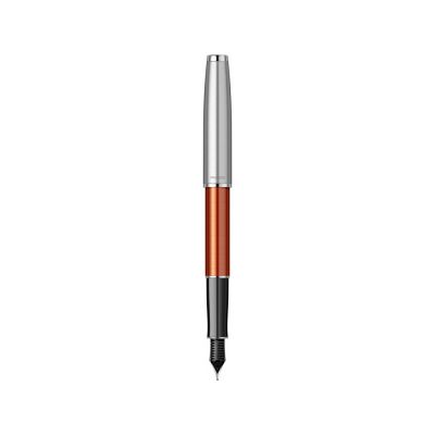 Перьевая ручка Parker Sonnet Essentials Orange SB Steel CT, перо: F, цвет чернил black, в подарочной упаковке.-1