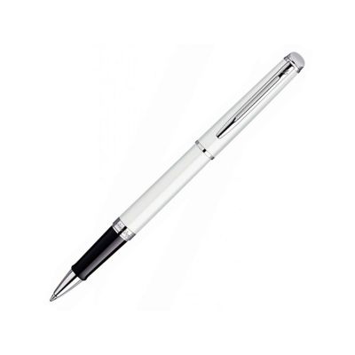 Ручка роллер Waterman Hemisphere White CТ F, белый/серебристый-0